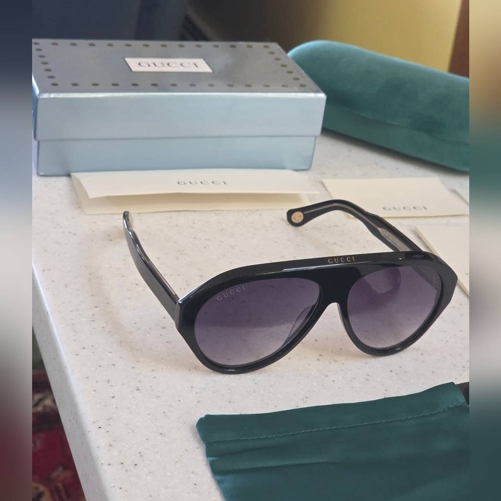 MADE IN ITALY GUCCI AVIATOR GG0479S SUNGLASSES - Picture 13 of 16